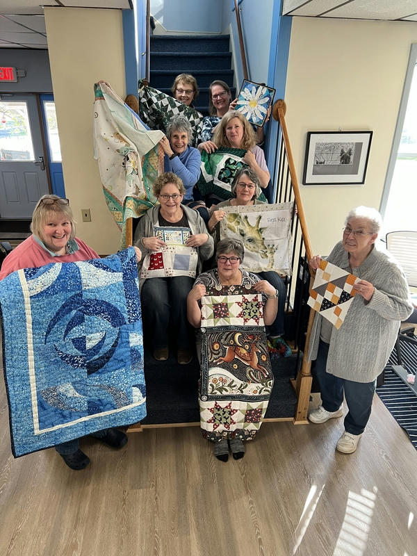 Quilters display their projects