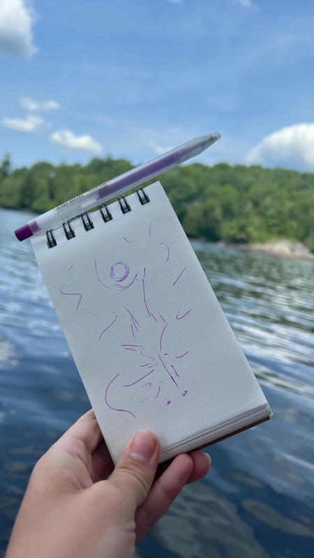 sketching while kayaking meets boating safety guidelines